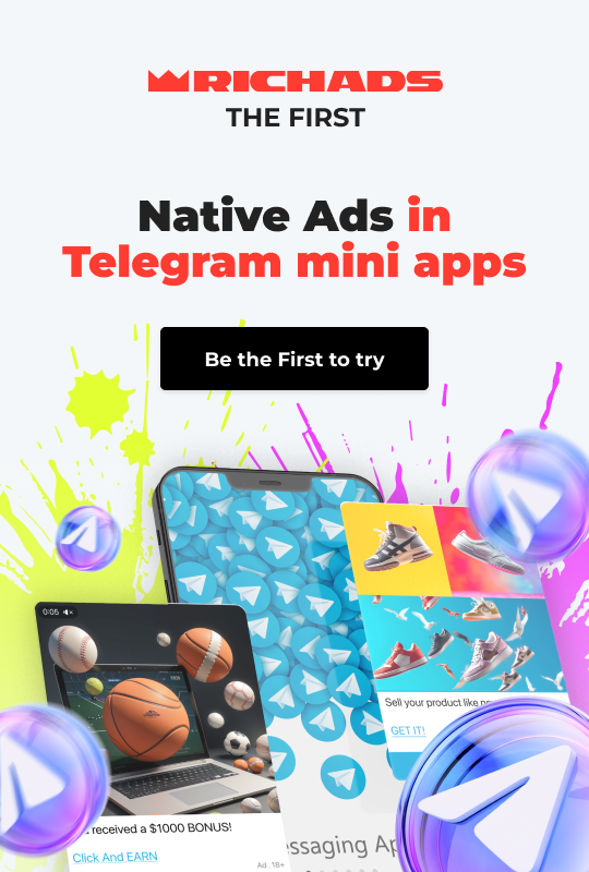 Native advertising in Telegram mini apps