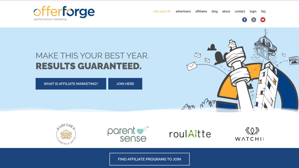 OfferForge Affiliate Network in the South Africa